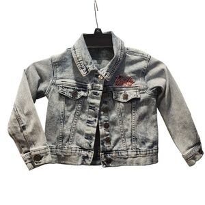 Barbie Light Blue Denim Jacket with Red Embroidery